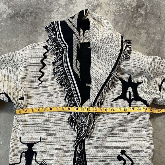 Handmade by Debbie Jacket Womens‎ 1X Woven Taspestry Southwestern Vtg Beaded - Picture 2 of 7